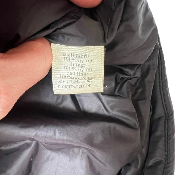 Dylan Women’s XL Black Quilted Nylon Jacket Snap Front Lightweight Chic - Picture 8 of 8